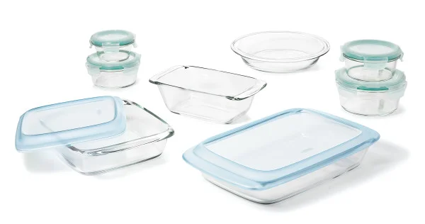 Image of 14-Piece Glass Bake, Serve & Store Set
