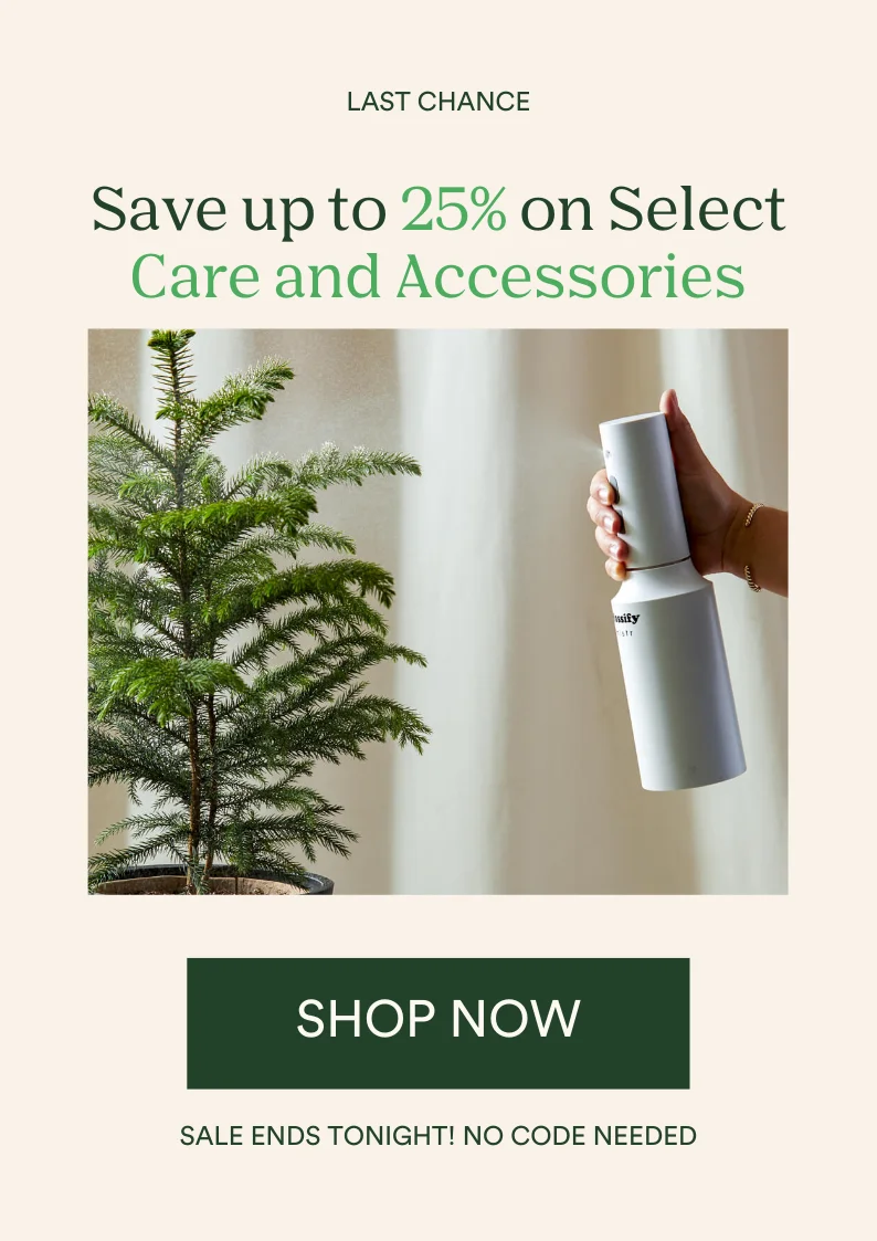 Sale ends tonight! Save up to 25% on select care and accessories