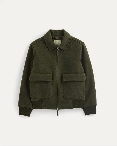 Image | ReWool Flight Jacket | Heather Beech