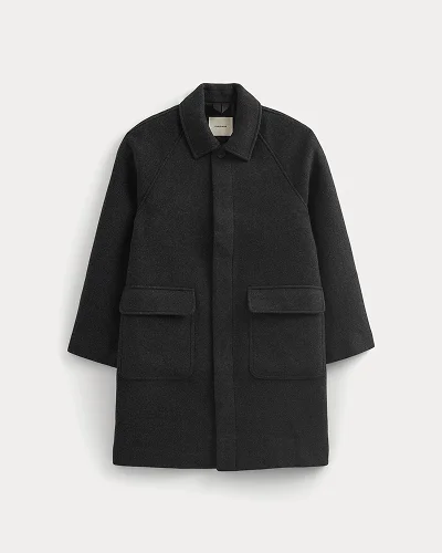 Image | ReWool Car Coat | Heather Charcoal