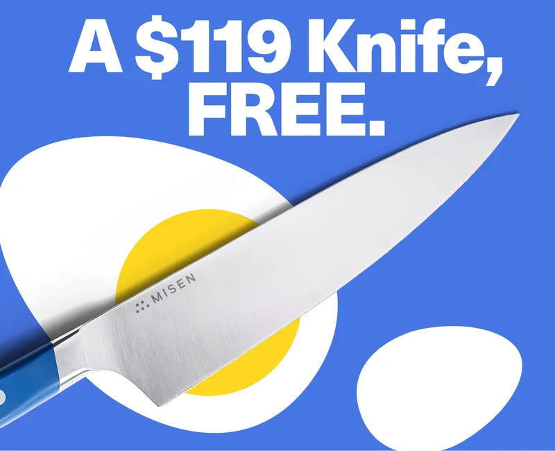Get a free chef's knife | $119