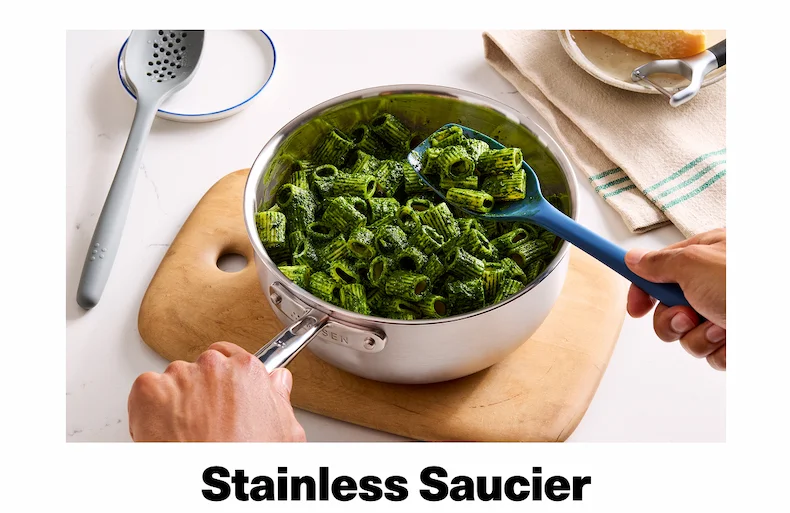 Stainless saucier