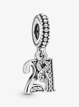 21st Celebration Dangle Charm