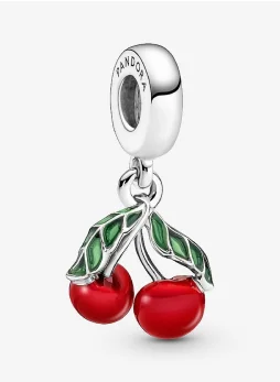Asymmetrical Cherry Fruit Dangle Charm