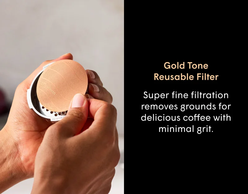Gold Tone Reusable Filter