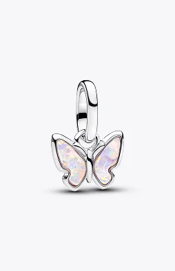 Pink Butterfly Mini Dangle Charm