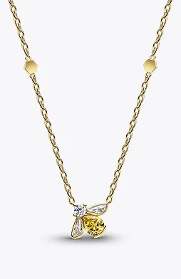 Honey Bee Pendant Necklace