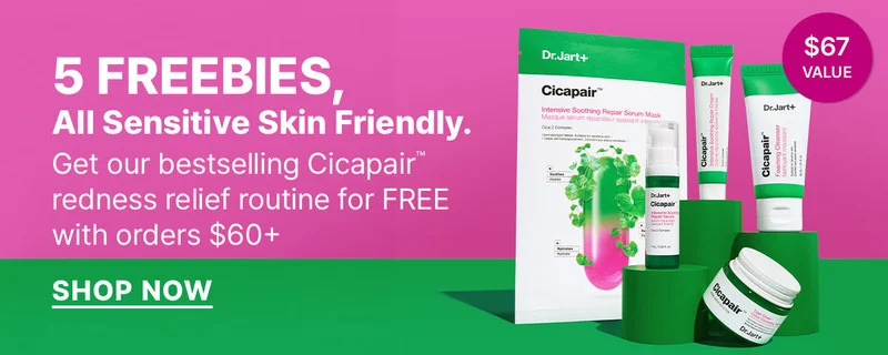 Calling all sensitive skin types. Get 3 free Cicapair full sizes with orders $65+.