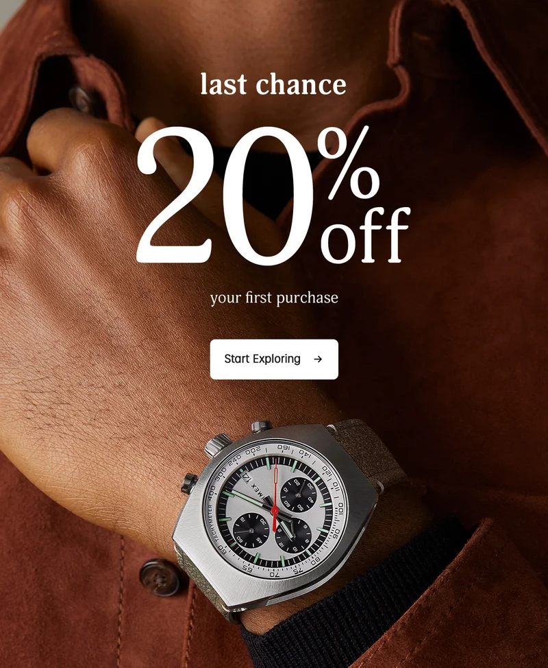 last chance 20% off your first purchase | Start Exploring