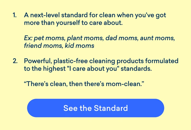 Mom-clean is a next-level standard of clean. Learn more!