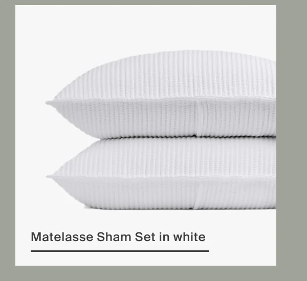 Matelasse Sham Set