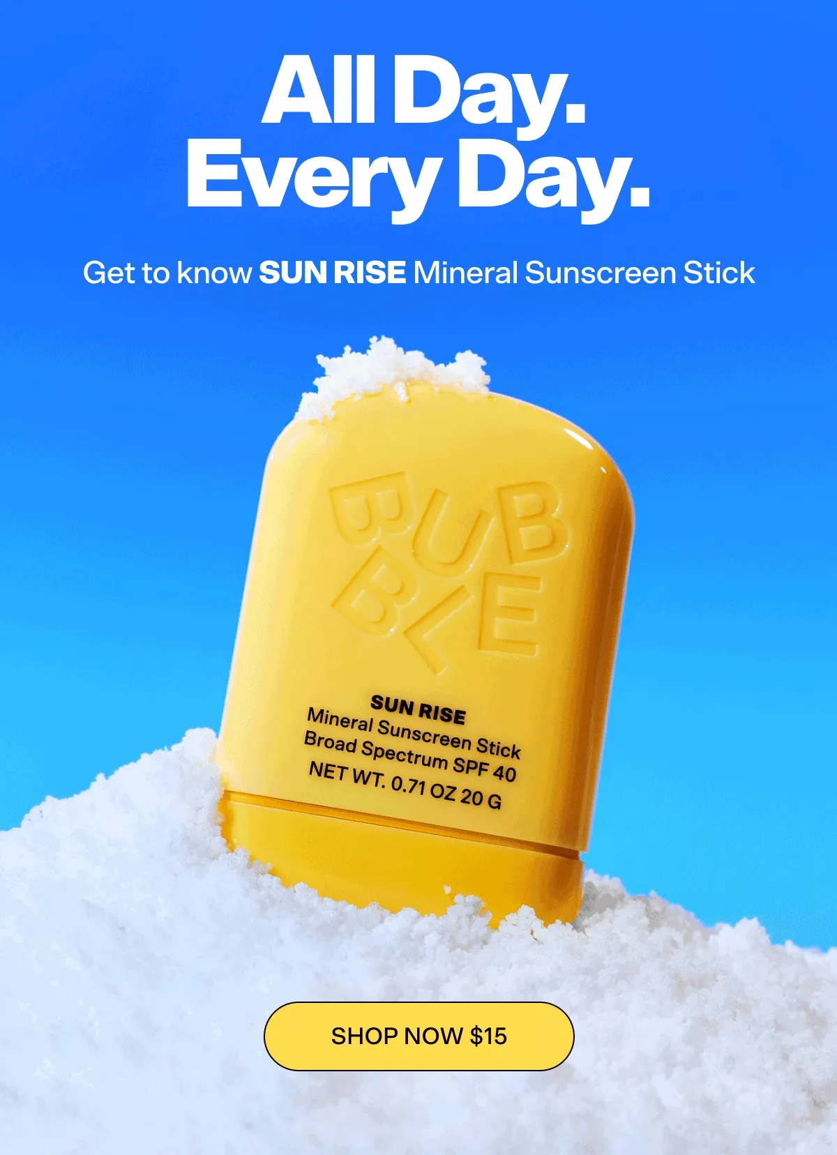 Not just a summer fling -  sunscreen that's always by your side.