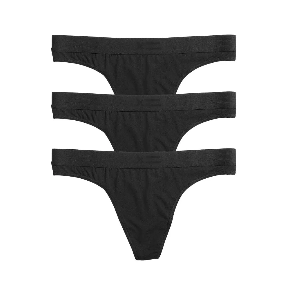 Image of Thong 3-Pack - TENCEL™ Modal Black