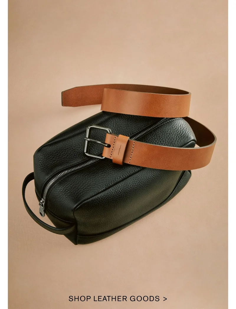 SHOP LEATHER GOODS >