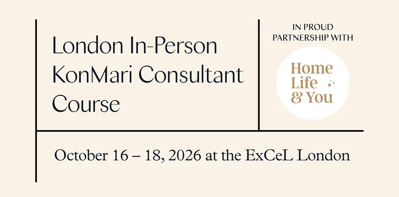 London In-Person KonMari Consultant Course (October 16-18, 2026 at the ExCeL London)