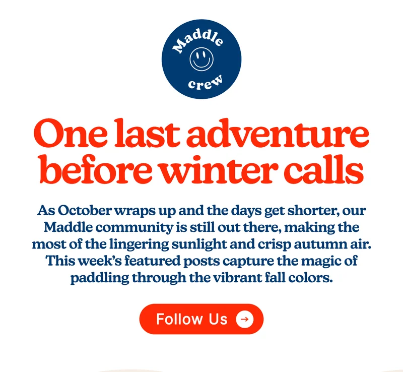 #MaddleCrew One last adventure before winter calls