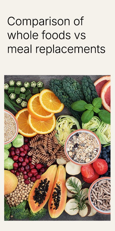 Whole foods vs meal replacements