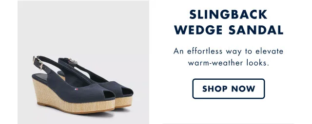 Slingback wedge sandal                                            An effortless way to elevate warm-weather looks.                                            Shop now