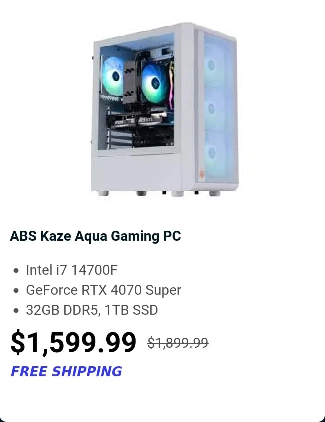 ABS Kaze Aqua Gaming PC