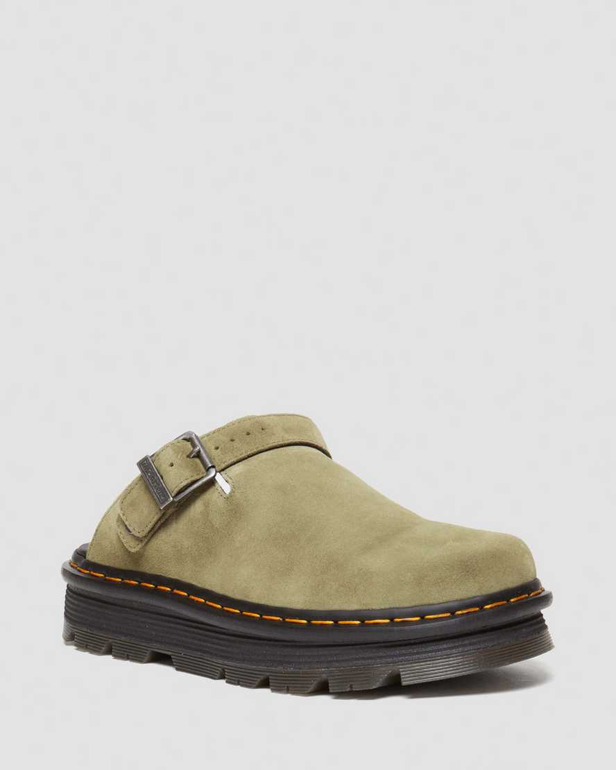 Image of Zebzag Suede Casual Slingback Platform Mules
