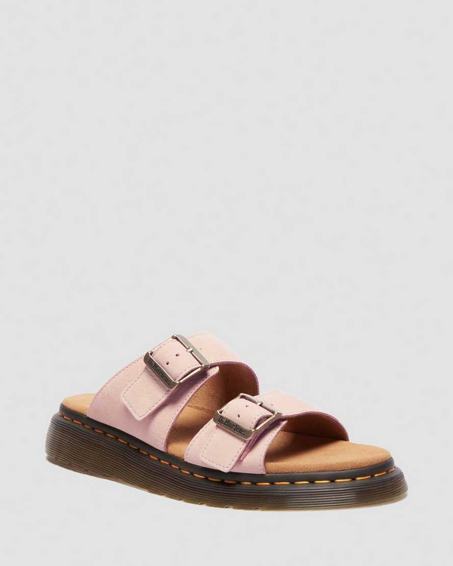 Image of Josef Nubuck Leather Slide Sandals