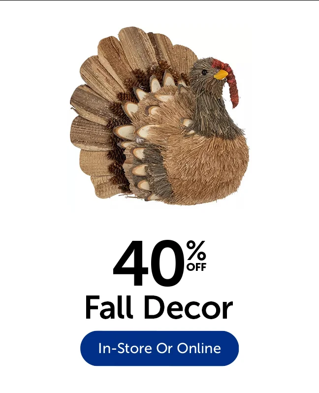 40% Off Fall Decor