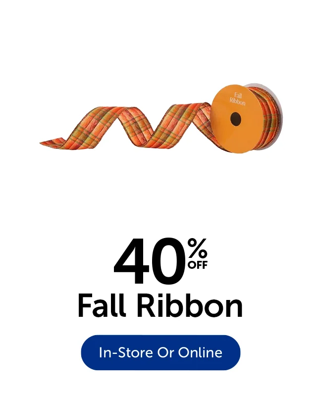40% Off Fall Ribbon