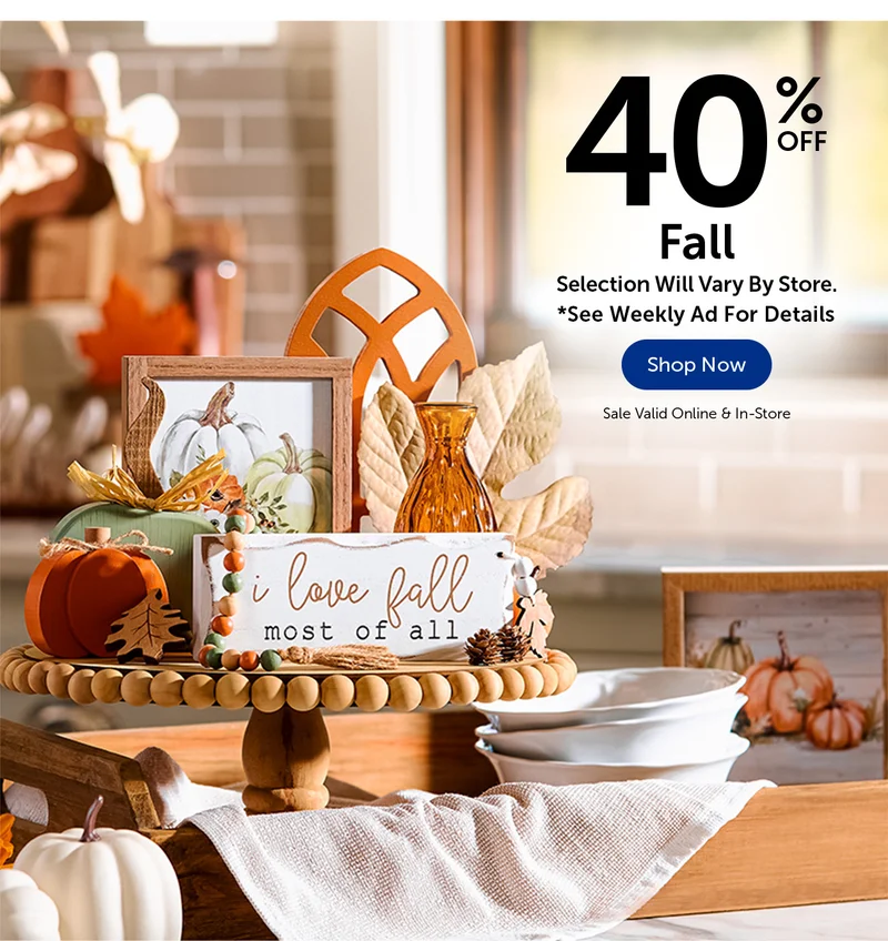 40% Off Fall