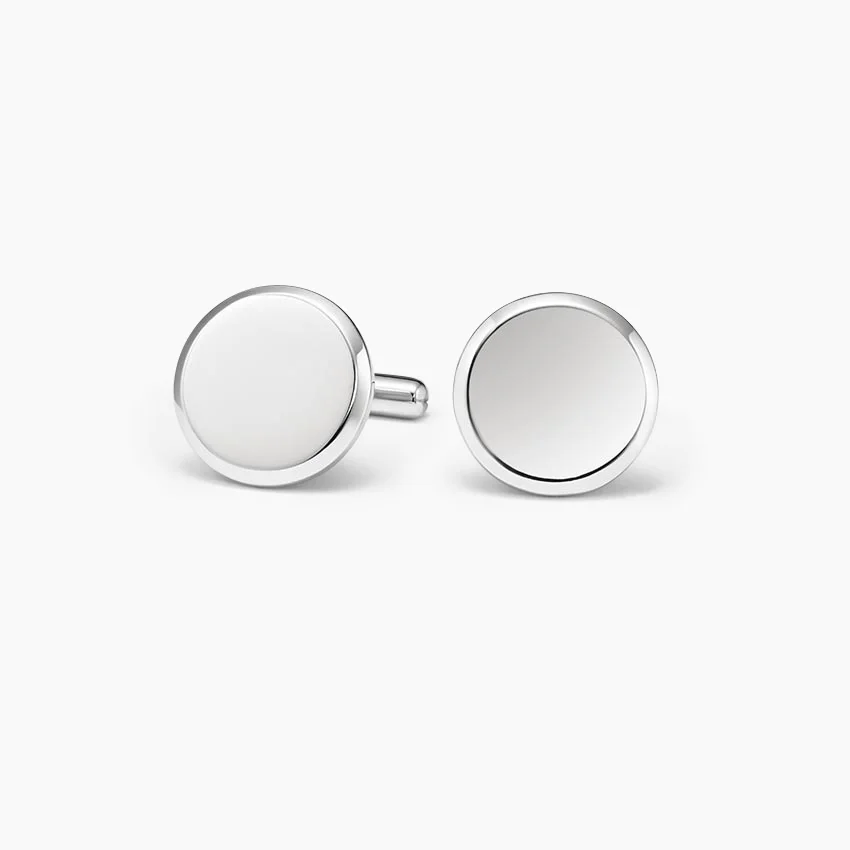Homme Engravable Round Cufflinks