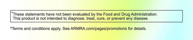 FDA disclaimer stating the product is not intended to diagnose, treat, cure, or prevent disease.