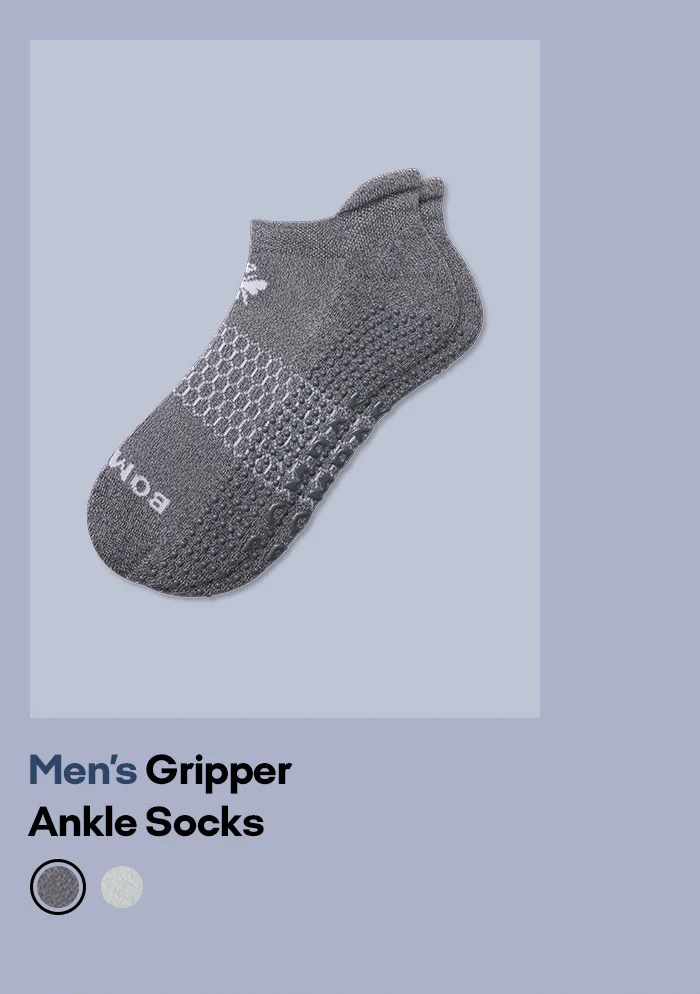 Men's Gripper Ankle Socks