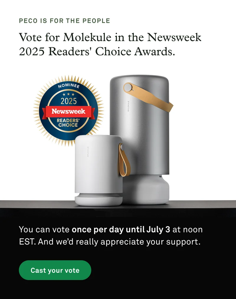 Vote for Molekule in the Newsweek 2025 Readers' Choice Awards