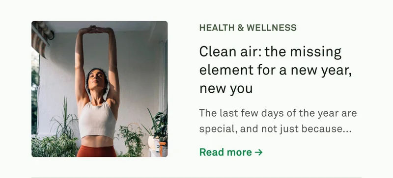Clean air: the missing element for a new year, new you
