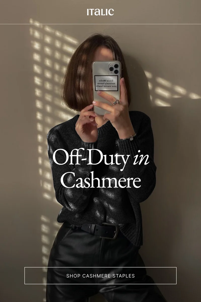 Off-duty in cashmere
