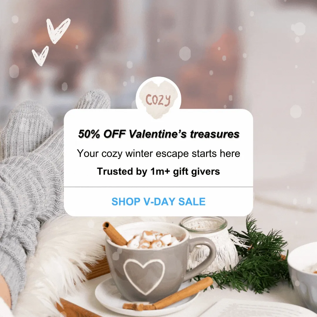 Shop Valentine's Gifts 50% OFF