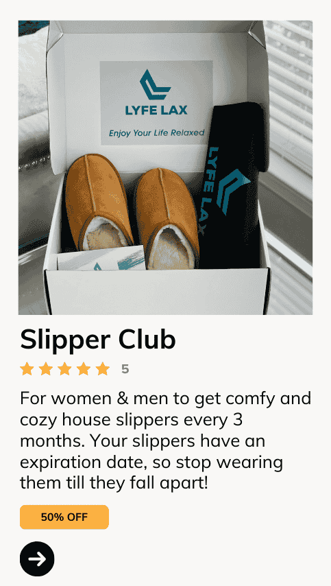 Men's Slipper Subscription Box