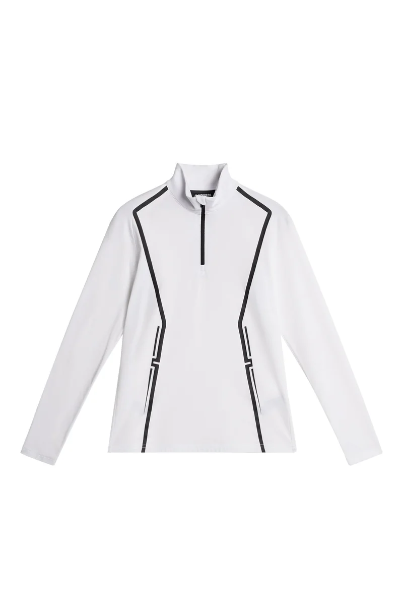 Image of Lina Quarter Zip Mid Layer / White
