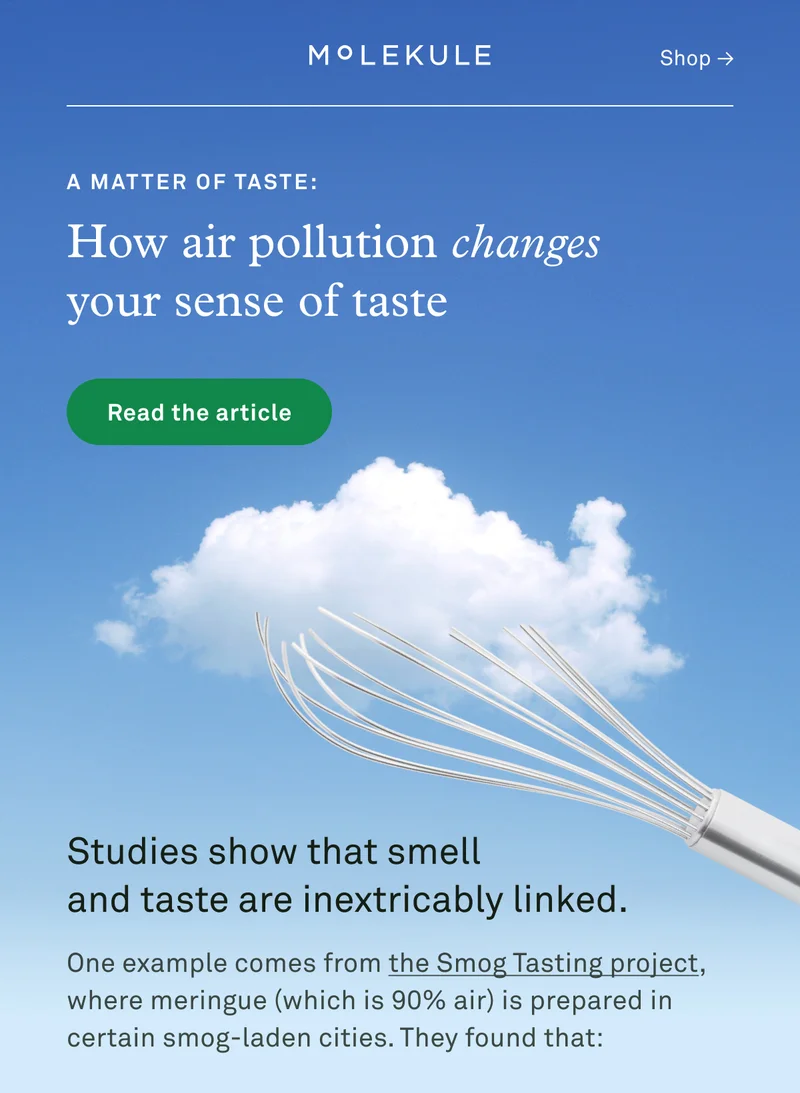 How air pollution changes your sense of taste