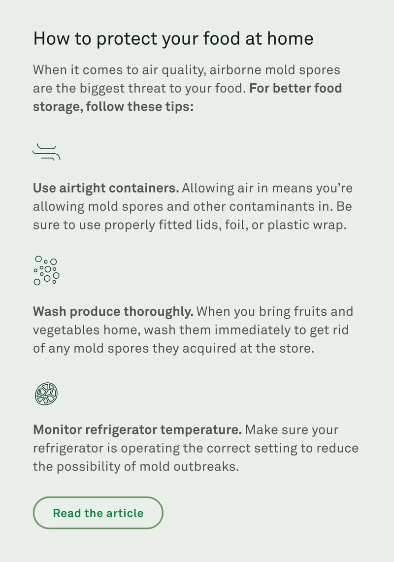 How to protect your food at home