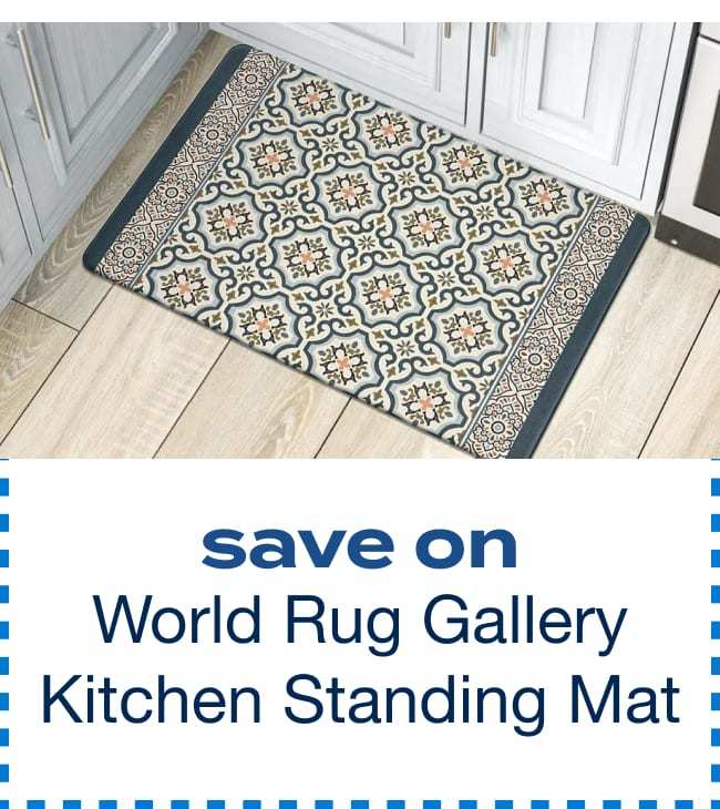 World Rug Gallery Kitchen Durable Anti Fatigue Standing Mat