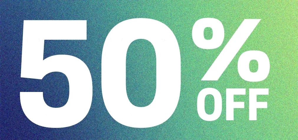 50% off 50% off