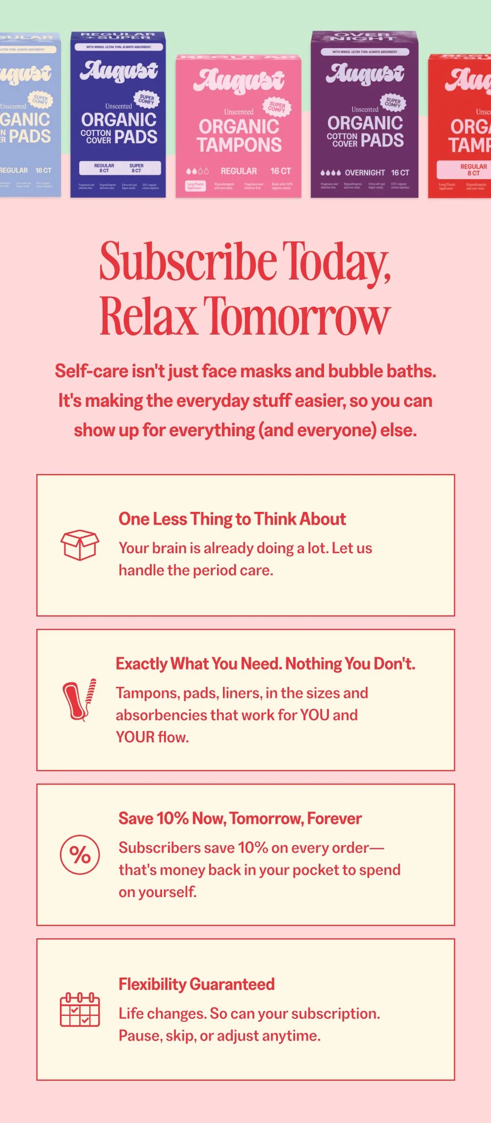 Subscribe Today, Relax Tomorrow