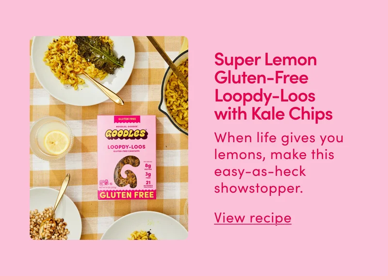 Super Lemon Gluten-Free Loopdy-Loos with Kale Chips