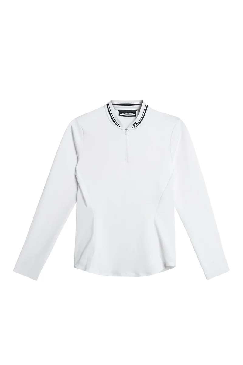 Image of Harper Quarter Zip Mid Layer / White