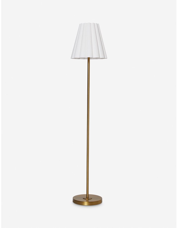 Matthews Floor Lamp-Brass
