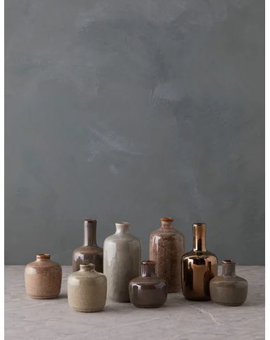 Molloy Vases (Set of 8)-Brown