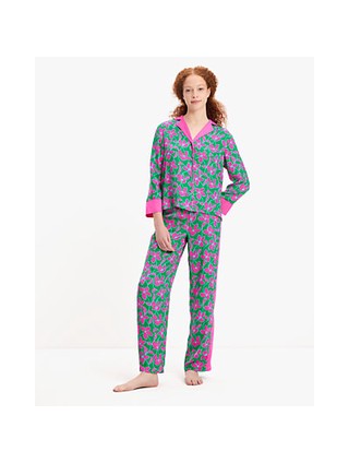 Floral Vines Long Pj Set