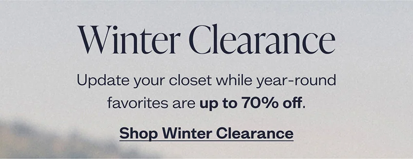 Shop Winter Clearance