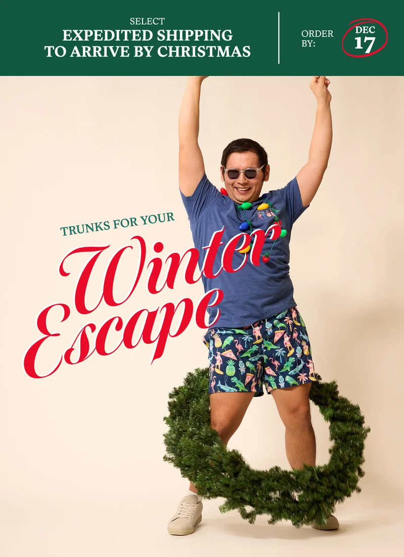 TRUNKS FOR YOUR WINTER ESCAPE