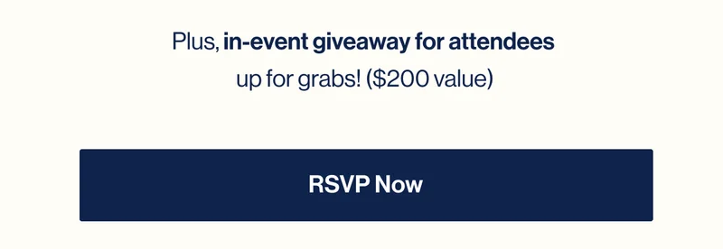 Plus, in-event giveaway for attendees  up for grabs! ($200 value). RSVP NOW